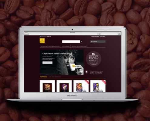 Crear botiga online per La Comercial del Cafè, de Girona.